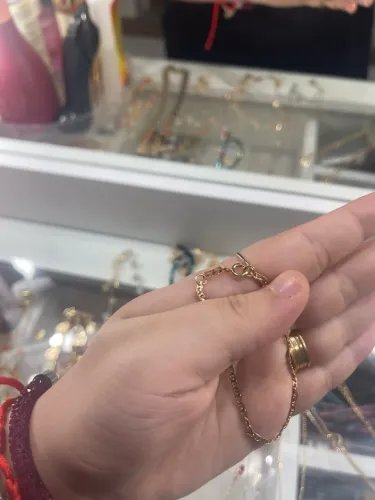 Pulseira de corrente dourada-ROMMANEL