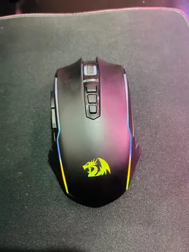 Mouse Gamer RGB Sem Fio Redragon Ranger Lite + Mouse Pad