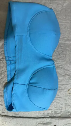 Croped Azul bebê<br>Tamanho : 36 - PP <br>Valor : 20,00
