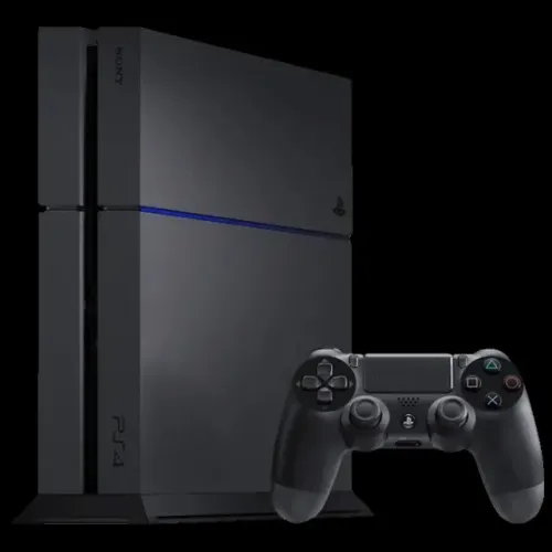 Playstation 4 Ps4 Preto 500gb + Três Controles + Jogo Brinde