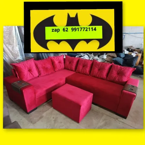 Sofá Retrátil e reclinável temos mais esse é um SOFÁ DE CANTO COM PUFF