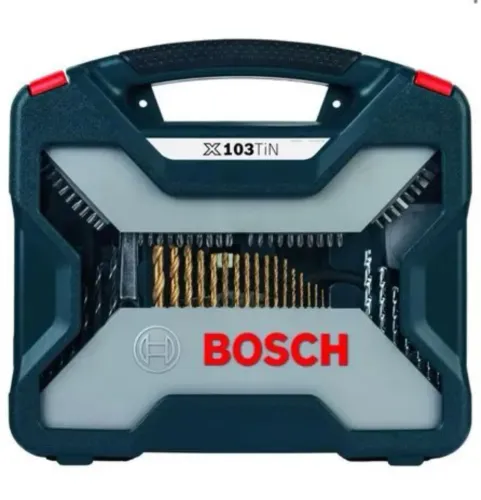Caixa maleta de ferramentas Bosch Titanium 103 peças nova lacrada 