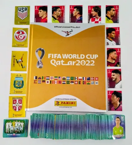 Álbum da Copa do Mundo FIFA Qatar 2022 Completo novo.