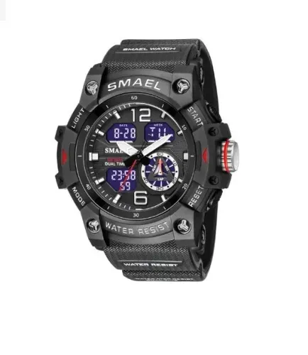 Relogio Smael 8007 Militar Analogico Digital Shock