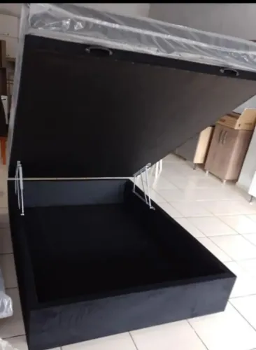 Base Baú Casal e colchão D33