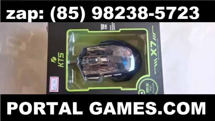 mauser gamer com rgb e duplo clik 1200 dpi novo na caixa 