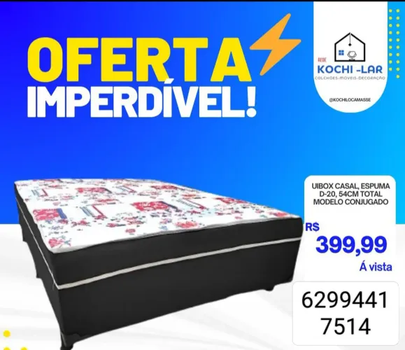 Cama box acoplado casal 