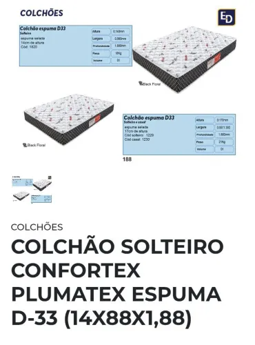 Colchão Solteiro D33