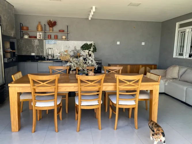 Mesa jantar madeira maciça 