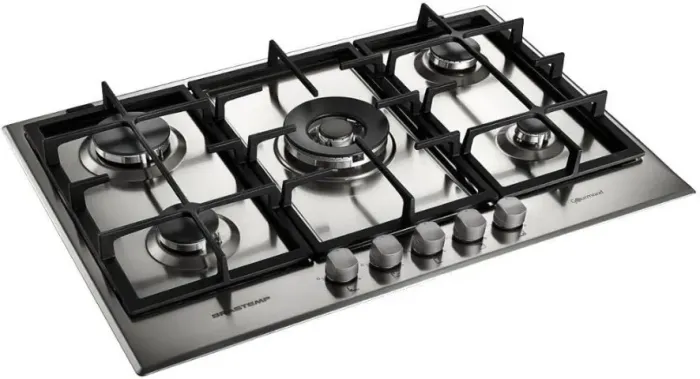 Cooktop 5 Bocas Brastemp Gourmand Bdk75d Inox 220v