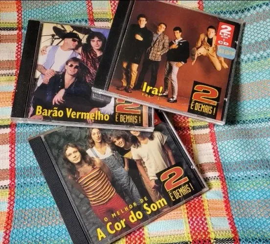 Lote de CDs 2 em 1 Barão, Ira, Ed Motta e Cor do Som e A Cor do Som