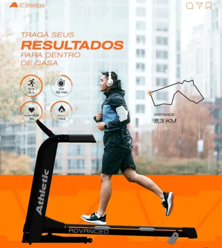 Esteira Athletic Advanced - Treino em Casa