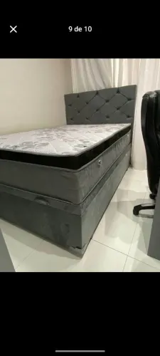 Cama Box Casal com molas ensacadas