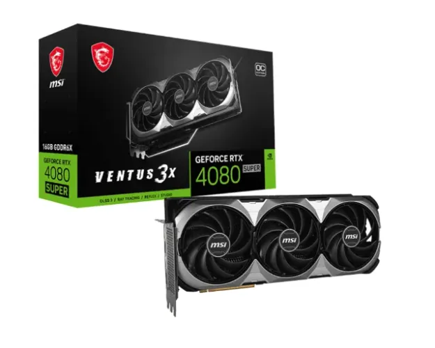 Placa de Vídeo Nvidia Geforce MSI RTX 4080 Super Ventus OC 3X 16GB, 256 Bits, GDDR6X 