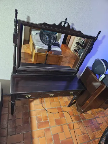 Penteadeira Antiga Madeira Maciça
