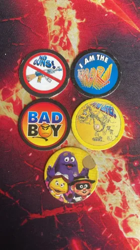Tazos POG MANIA 1995 e Mc Donald's 5UND