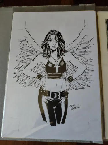 Arte Original Morte (Death / Sandman) por Edde Wagner A4
