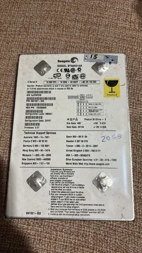 Hd Seagate - para computador Modelo: ST320014A 20Gb
