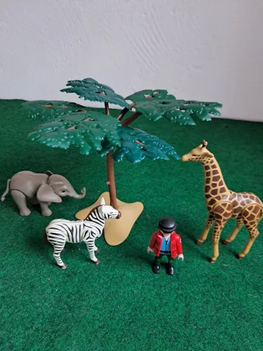 Playmobil Safari Zebra Gurafa e Elefante