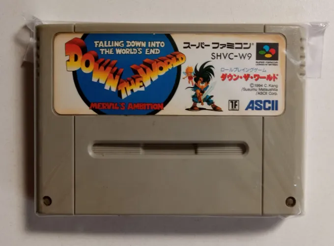 Jogo Down The World - Super Nintendo super Famicom original japonês