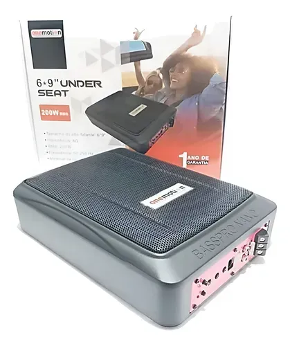 Caixa Amplificada Slim Sub Onemotion 200w P/ Carro Pick-up