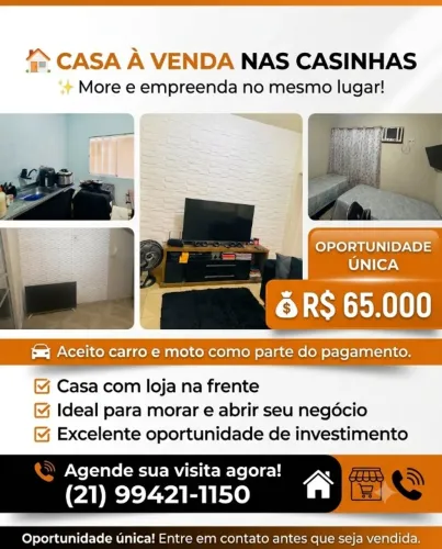  CASA PRONTA PRA MORAR NA VILA ALIANÇA + 1 LOJA 