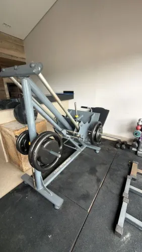 Leg press 45 olympikus com 150 kg de anilha emborrachada 