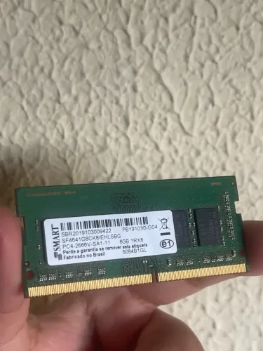 Memória RAM DDR4 8GB p/ notebook - semi nova.   *R$ 270,00*