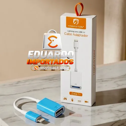 Cabo Adaptador Lightning para USB 3.0 - Conecte Pen Drive no iPhone/iPad