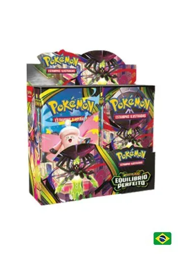 Booster box caos ascendente + Booster box equilíbrio perfeito.