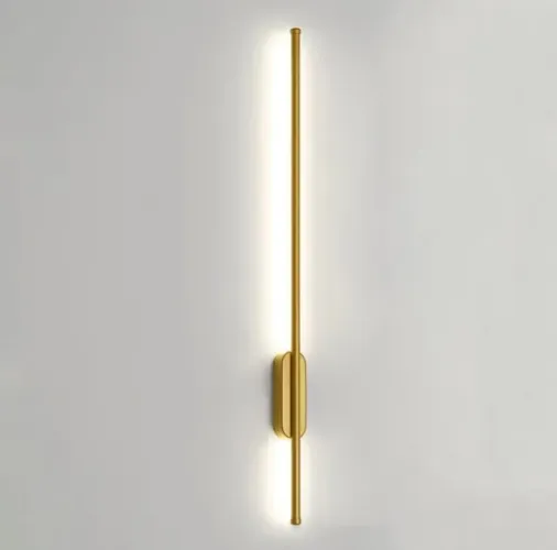 Arandela LED de parede dourada 80cm - nova