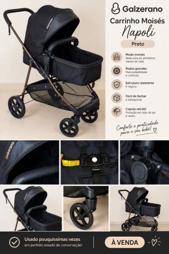 Carrinho de Bebê Moisés Galzerano