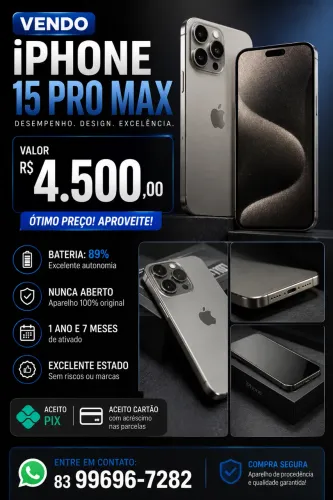 Vendo iPhone 15 pro Max