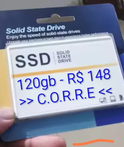 Última chance - SSD 120gb - R$ 148 (últimas unidades)