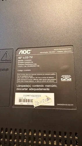 TV AOC 42? LCD - Funcionando perfeitamente