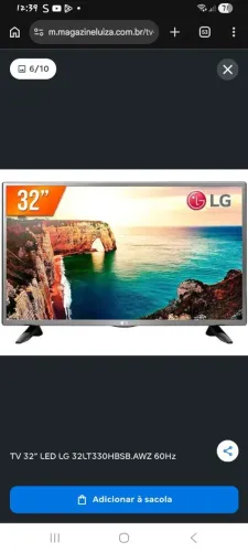Televisao 32 polegadas , so nao tenho pe ela so fica estalada na parede,leva também antena