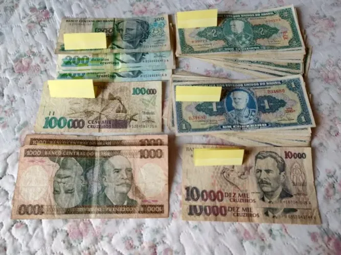 LOTE DE NOTAS ANTIGAS DO BRASIL