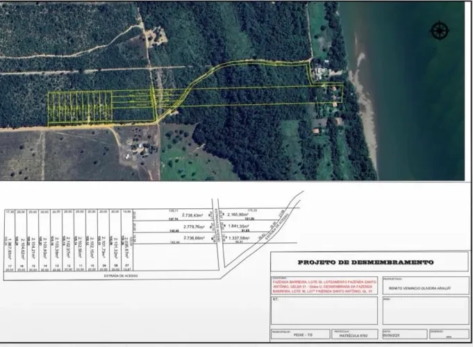 Loteamento Crateús - Acesso à praia margem esquerda Rio Tocantins 