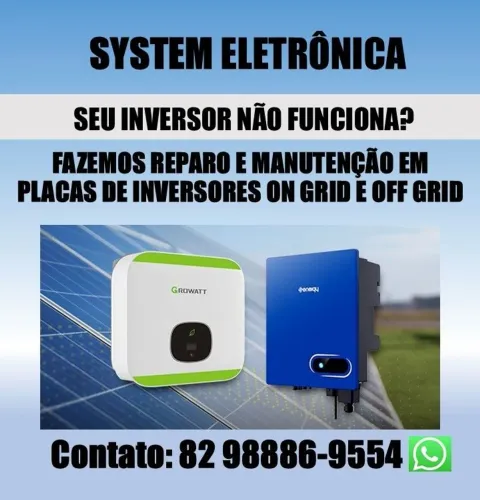 Reparo de inversor on grid e off grid fotovoltaico 