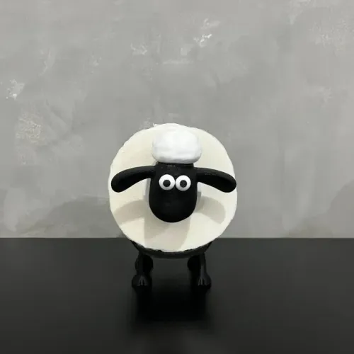 Suporte Porta Papel Higiênico Ovelha Shaun Carneiro Decorativo Banheiro