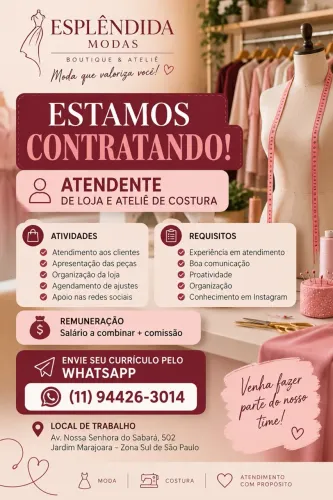 Vaga para atendente