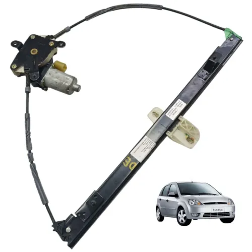 Motor Máquina Vidro Dianteira Esquerda Ford Fiesta 2003 2004