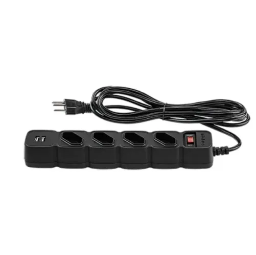 PROTETOR ELETRONICO FILTRO DE LINHA INTELBRAS 4 TOMADAS 2 USB