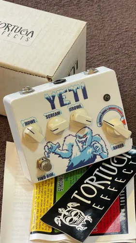 Pedal Tortuga Yeti silício Fuzz-stortion handmade Made in usa RARO