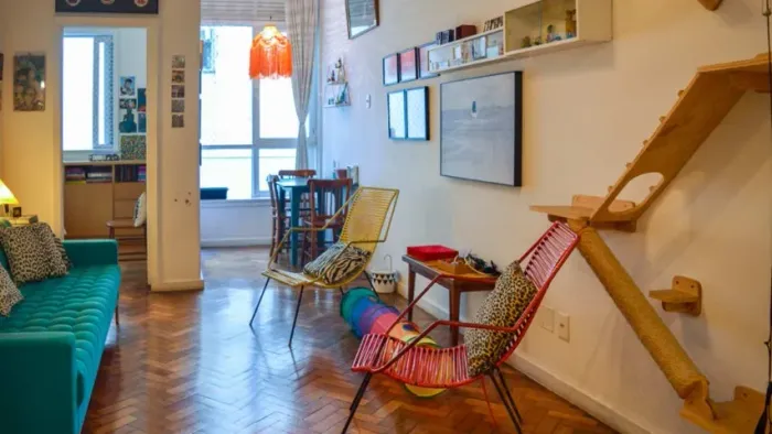 Apartamento na Rua Pinheiro Machado, sala, 2 quartos, 2 banheiros