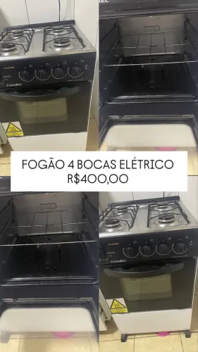Fogão 4 bocas elétrico
