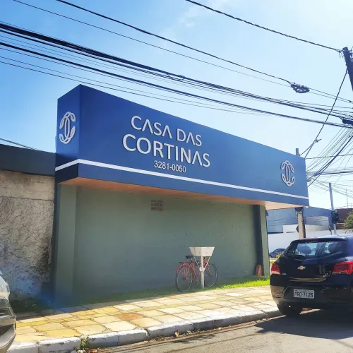 Fachadas em acm com letras caixa