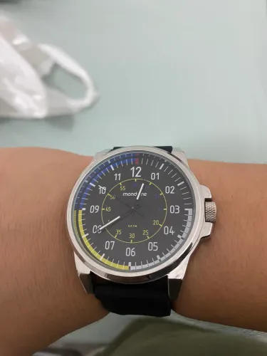 Mondaine Esportivo Com Pulseira de Silicone Prata