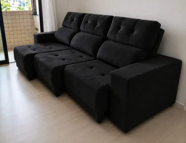 Sofá retrátil reclinável 2,70 mts