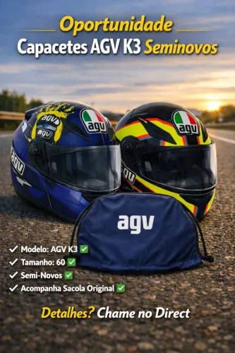 Capacete AGV K3 seminovos